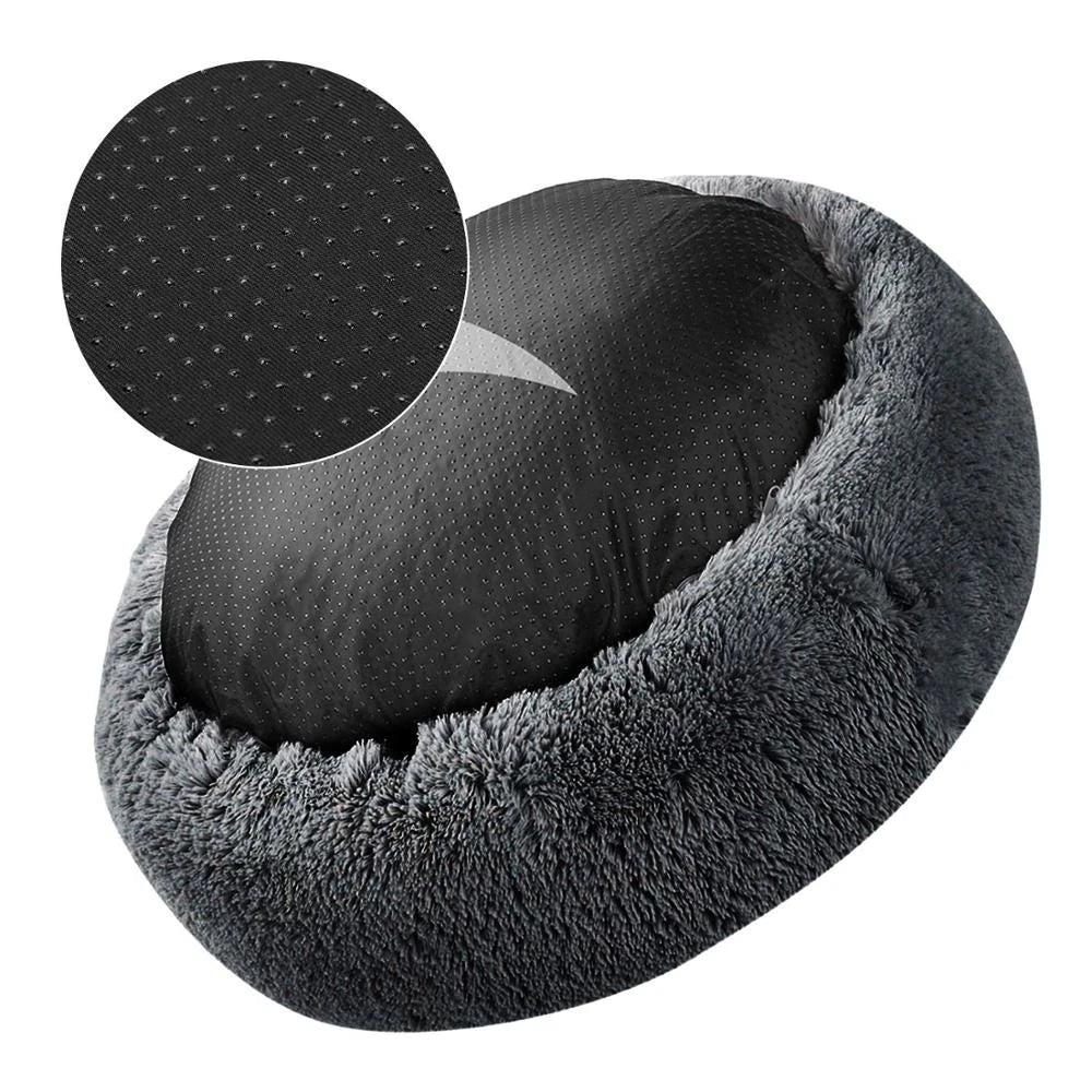 Round Plush Dog Bed